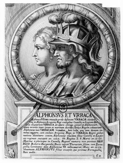 Alfonso I, Taistelija ja Urraca (kaiverrus) tekijältä French School