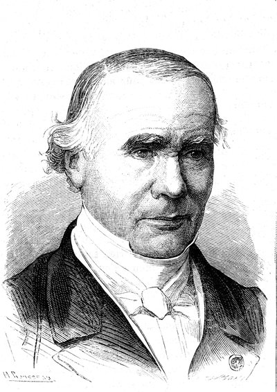 Alfred VELPEUR (1795-1867), ranskalainen anatomi ja kirurgi, Velpeau-yhtyeen keksijä. Kaiverrus 1867 tekijältä French School