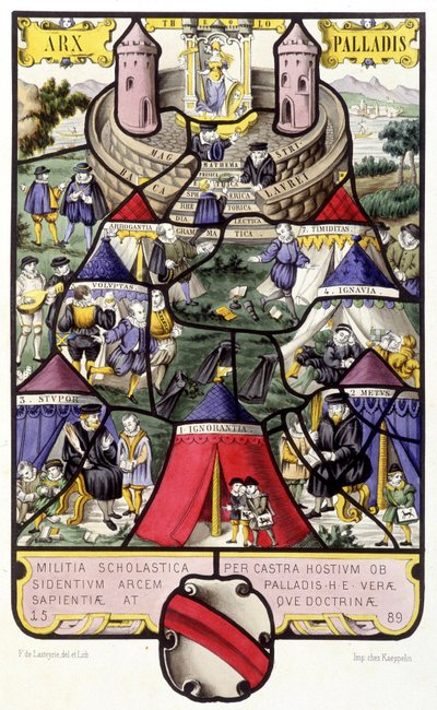 Yliopiston allegoria. Fac simile d