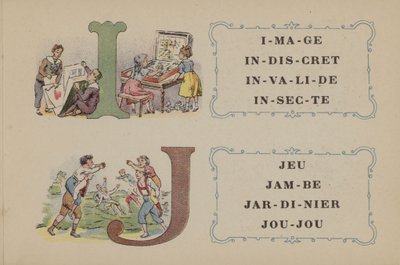Falieres Fosphatine Alphabet (väri litho) tekijältä French School