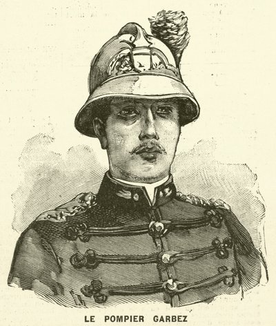 Alphonse Garbez, ranskalainen palomies (kaiverrus) tekijältä French School