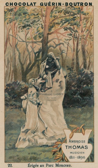 Ambroise Thomas, muusikko, 1811-1896, pystytetty Parc Monceau tekijältä French School