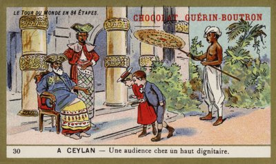 Yleisö, jolla on korkea arvovalta, Ceylon (chromolitho) tekijältä French School