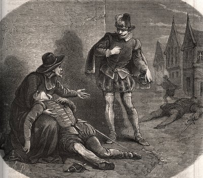 Ranskan kuninkaan Henrik III:n (1551-1589) lähettiläs löydettiin kuolemassa Rooman kaduilta vuonna 1582. Hän kantoi kuninkaalta kompromisseja sisaresta Marguerite de Valois