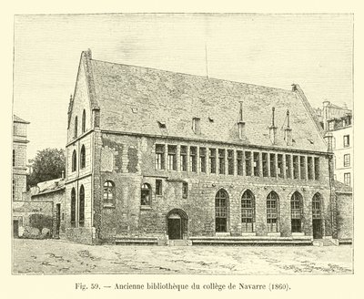 Entinen Navarran yliopiston kirjasto, 1860 tekijältä French School