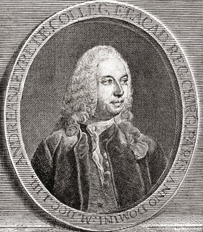 André Levret, 1703 1780. Ranskalainen synnytyslääkäri. Les Heures Libres, julkaistu 1908. tekijältä French School