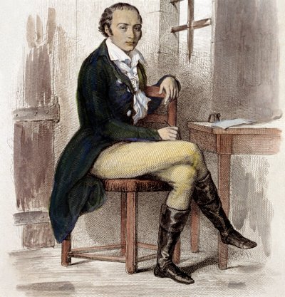Andre Chenier (värikaiverrus) tekijältä French School