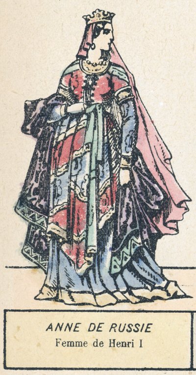 Venäjän Anna, Henrik I:n vaimo (värikaiverrus) tekijältä French School