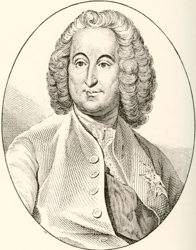 Antoine-Louis Rouillé, comte de Jouy-en-Josas, 16891761. Ranskan valtiomies. Les Heures Libres, julkaistu 1908. tekijältä French School