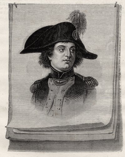 Antoine Joseph Santerre (1752-1809) Louis Blancin (1811-82) teoksesta "Histoire de la Revolution Francaise". tekijältä French School