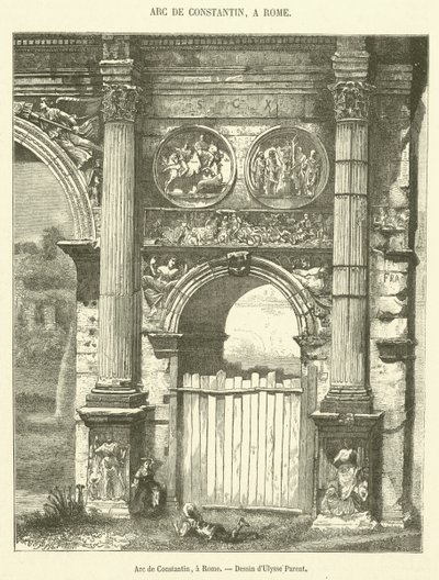 Arc de Constantin, Rooma (kaiverrus) tekijältä French School