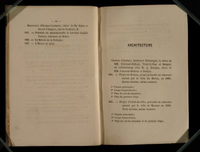 Arkkitehtuuriosasto, Salon des Refuses, 1863 tekijältä French School