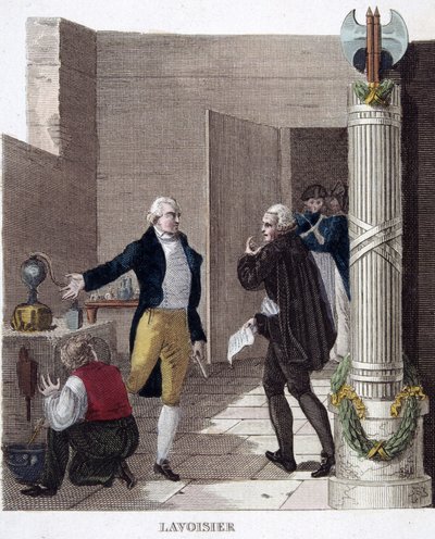 Lavoisier pidätettiin laboratoriossa. tekijältä French School