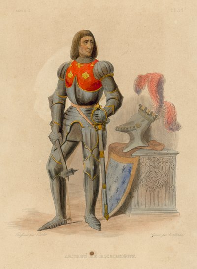 Arthus de Richemont (värillinen kaiverrus) tekijältä French School