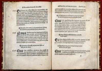 Villers-Cotteretsin määräyksen 1539 pykälät 106, 107 ja 108 (painettu paperi) tekijältä French School