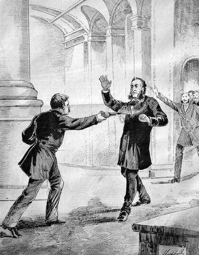 Salamurhayritys ranskalaista ministeri-presidenttiä Jules Ferryä (1832-1893) vastaan. tekijältä French School