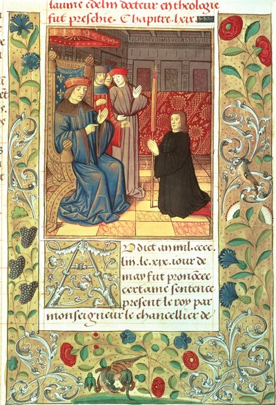 Atlas Ms Fr.2679 f.377 Jacques Coeur (n.1395-1456) ennen Kaarle VII:tä (1403-61) n.1390-1453 tekijältä French School