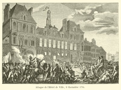 Hyökkäys Hôtel de Villeen, 9 Thermidor 1794 tekijältä French School