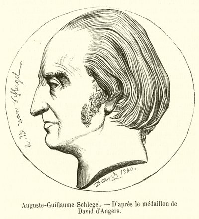 Auguste-Guillaume Schlegel (kaiverrus) tekijältä French School