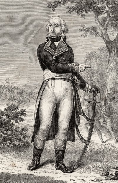 Barthelemy Louis Scherer (1747-1804) Louis Blancin (1811-82) teoksesta "Histoire de la Revolution Francaise". tekijältä French School