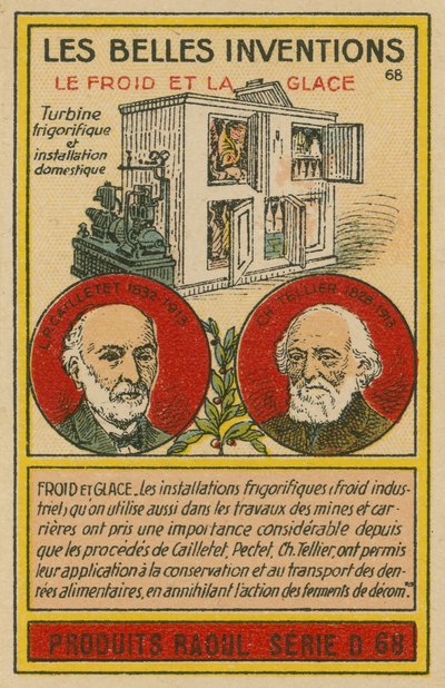 Kaunis keksintökortti, jäähdytys tekijältä French School