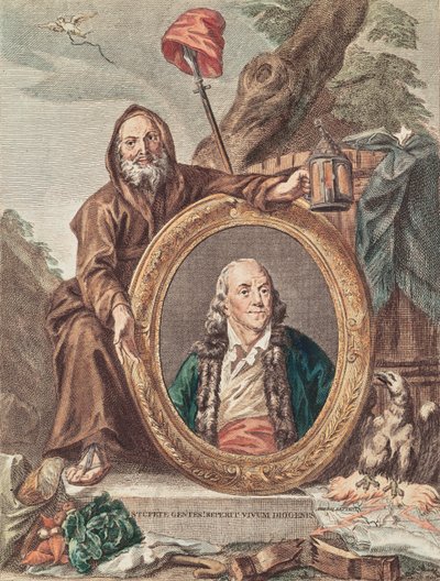 Benjamin Franklin (1706-90) tekijältä French School
