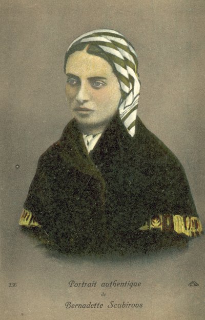 Bernadette Soubirous (väri litho) tekijältä French School