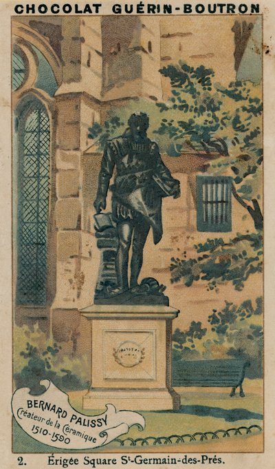 Bernard Palissy, keramiikan luoja, 1510-1590, Erigee Square St-Germain-des-Pres tekijältä French School
