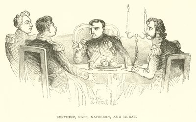 Berthter, Rapp, Napoleon ja Murat (kaiverrus) tekijältä French School