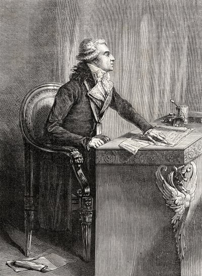 Bertrand Barere de Vieuzac Louis Blancin (1811-82) "Histoire de la Revolution Francaisesta" tekijältä French School