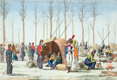 Venäläisten joukkojen bivouac Champs Elysées