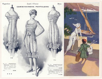 Blanc-Toile, alusvaatteet, paidat jne. (värilitot). tekijältä French School