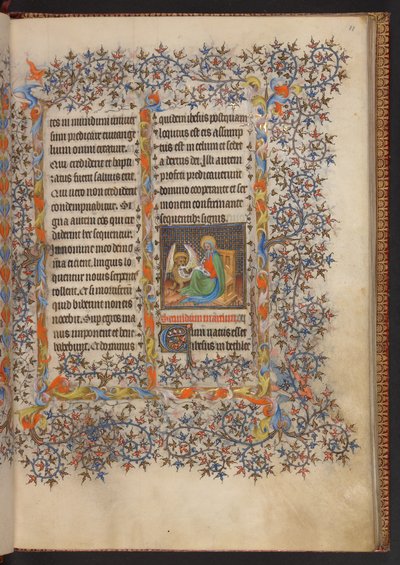 Book of Hours, Lisää MS 32454 f.11r, Ranska tekijältä French School