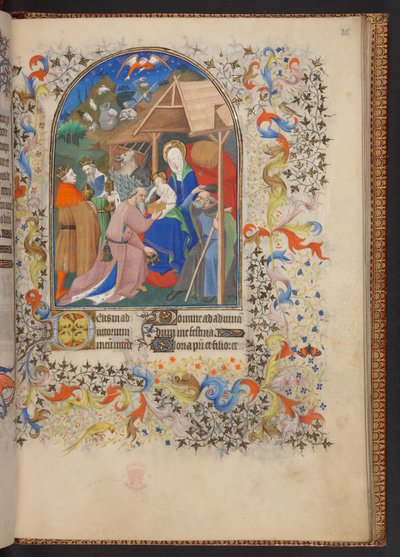 Book of Hours, Lisää MS 32454 f.35r, Ranska tekijältä French School