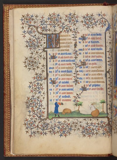 Book of Hours, Lisää MS 32454 f.7v, Ranska tekijältä French School