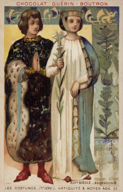 Porvarillinen puku, 1200-luku tekijältä French School