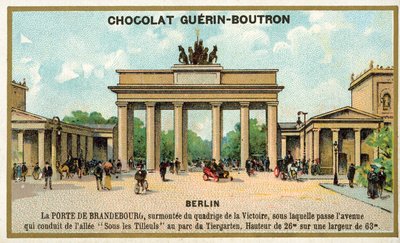 Brandenburgin portti, Berliini (chromolitho) tekijältä French School