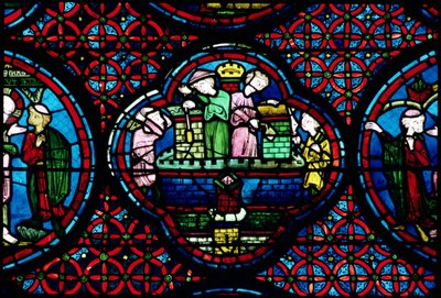 Rakentajat työssä, 1200-luku tekijältä French School