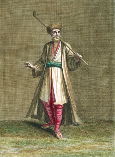 Bulgarian puku, kuvitus Recueil de Costumes du Levantista, 1707-8 tekijältä French School