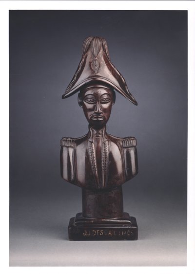 Jean-Jacques Dessalinesin (n. 1758-1806) rintakuva (puu) tekijältä French School