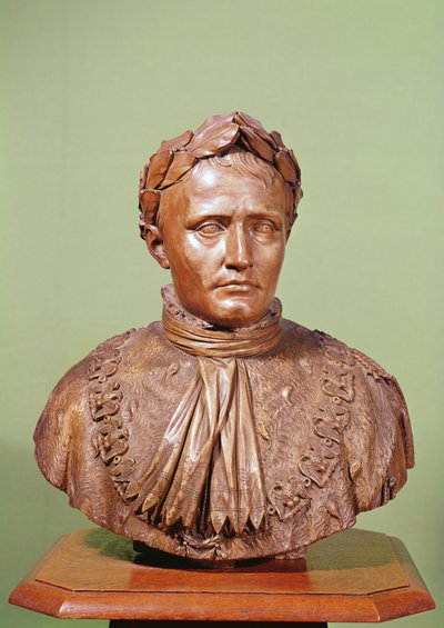 Napoleon I:n (1769-1821) rintakuva (kipsi) tekijältä French School