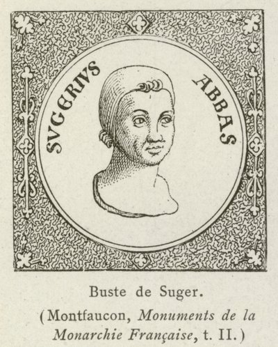 Buste de Suger (kaiverrus) tekijältä French School