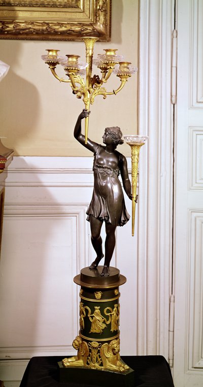 Kynttelikkö (pronssi) tekijältä French School