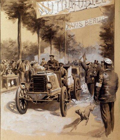 Autokilpailu Pariisin ja Berliinin välillä tekijältä French School