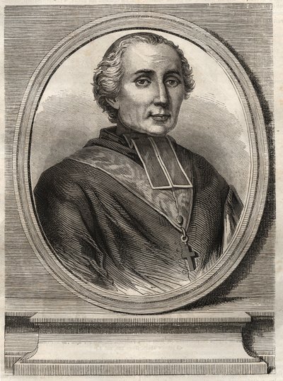 Kardinaali Francois-Nicolas-Madeleine (Francois Nicolas Madeleine) Morlot 1795-1862 - Pariisin ja kardinaalin arkisto - tekijältä French School