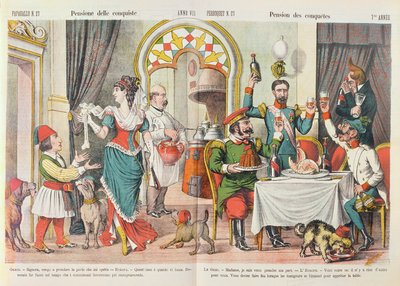 Karikatyyri Berliinin kongressista 1878, Le Perroquet -lehdestä 1879 tekijältä French School