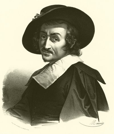 Carlo Dolci, muotokuva (kaiverrus) tekijältä French School