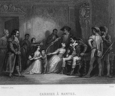 Carrier a Nantes - Thiersin teoksessa Revolution francaise. 1800-luvulla tekijältä French School
