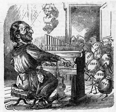 Sarjakuva saksalaissäveltäjä Richard Wagnerin (1813-1883) tekijältä French School