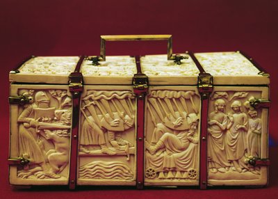 Arkku, jossa kohtauksia romanssikirjallisuudesta, 1330-luku tekijältä French School